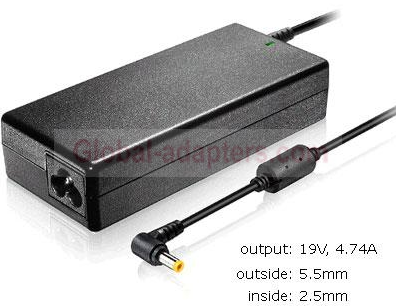 New 19V 4.74A Advent 6412 POWER SUPPLY AC ADAPTER